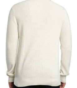 Nowell Wafelgebreid Poloshirt Met Lange Mouwen