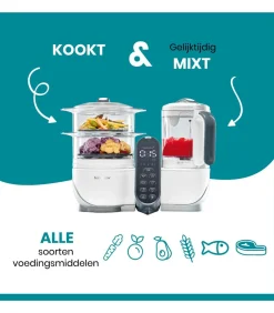 Nutribaby Keuken Robot(+) Loft White + 3 babybols en 2 lepels GRATIS