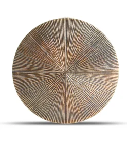 Onderzetter 26cm geribbeld goud Charm - (x2)