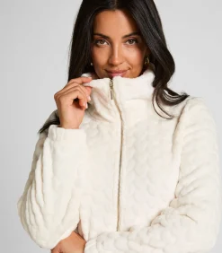 Onesie met kabelontwerp en rits