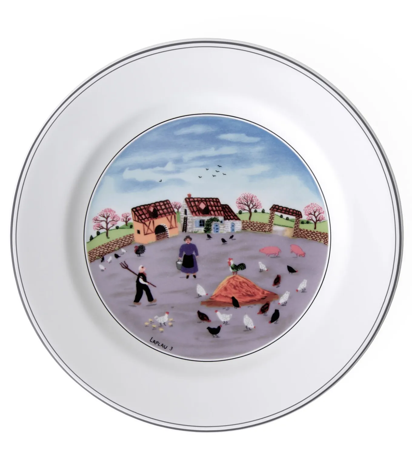 Ontbijtbord Pluimveehouderij Design Naif