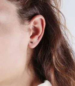 Oorbellen in Zilver 925, zirkonen B-ELEGANTE