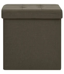 Opbergkruk inklapbaar kunstlinnen donkerbruin