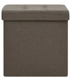 Opbergkruk inklapbaar kunstlinnen bruin