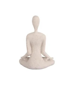 Ornament Open Lotus - Grijs - 15x11x21cm