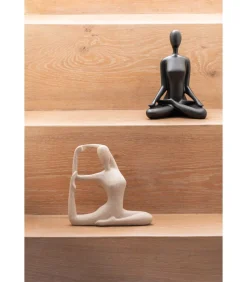 Ornament Open Lotus - Zwart - 15x11x21cm