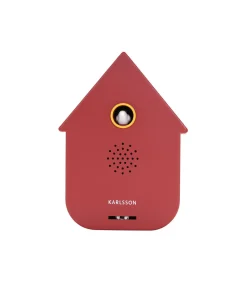 Ornament Sound Box Modern Cuckoo - Rood - 12x7.5x11.5cm