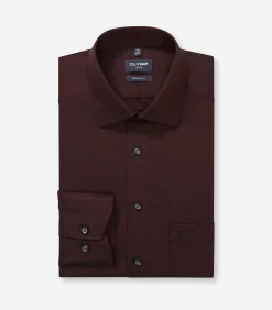 Overhemd Luxor Modern Fit Bordeaux
