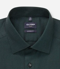Overhemd Luxor Modern Fit Donkergroen