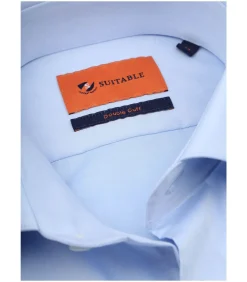 Overhemd Dubbelmanchet Blauw