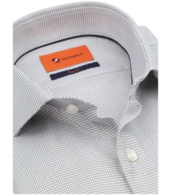 Overhemd Extra Lange Mouwen Print Taupe