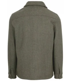 Overshirt Wool Blend Groen