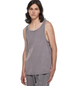 Oversized zuurgewassen tank top