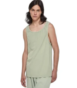 Oversized zuurgewassen tank top