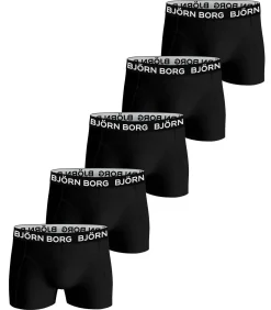 5-Pack jongens boxershorts - Black - Zwarte katoenen jongens onderbroeken