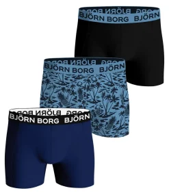 3-Pack jongens boxershorts - Core - Blauwe kinder onderbroeken katoen