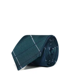 Pack met zijden stropdas en zakdoek met geborduurd Polo Club-detail