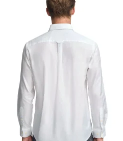 Pack van twee herenhemden in hemelblauw en wit met relaxed fit en Rigby Go-logo