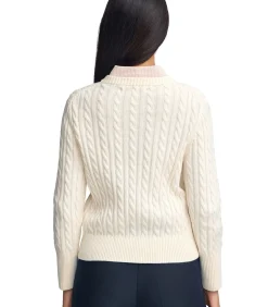 Pack van twee truien van wolmix in zwart en gebroken wit met ronde hals en geborduurd Rigby Go-logo