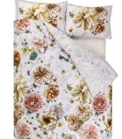 Pahari Tuberose - Dekbedovertrek in katoen perkal met print