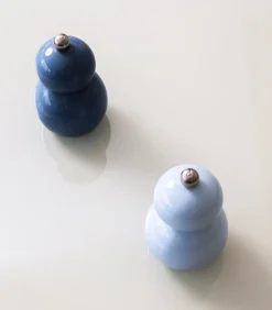 Peper/zoutmolen H12cm blauw Betty - set/2