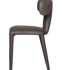 Permit Eetkamerstoelen - Leerlook - Zwart/Grijs - Set van 6
