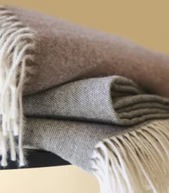 PEROU gris - Plaid Baby Alpaca