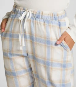 Petite Pyjamabroek Twill Check