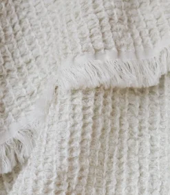 Plaid van katoen en linnen, HONEYCOMB DECO