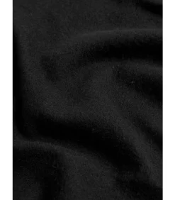 Plain lambswool scarf - jet black