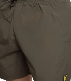 Plain swim short - olive