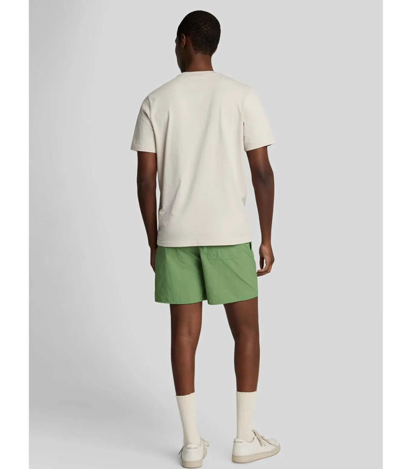 Plain swimshort - smoke green