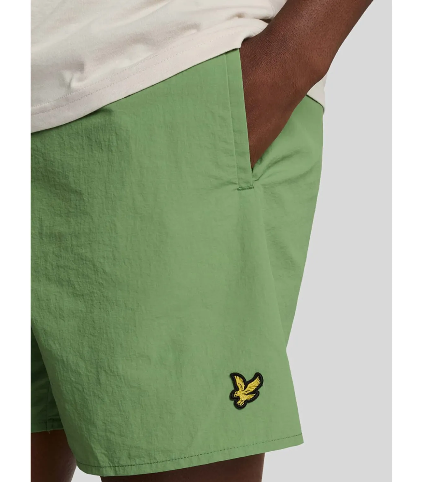 Plain swimshort - smoke green