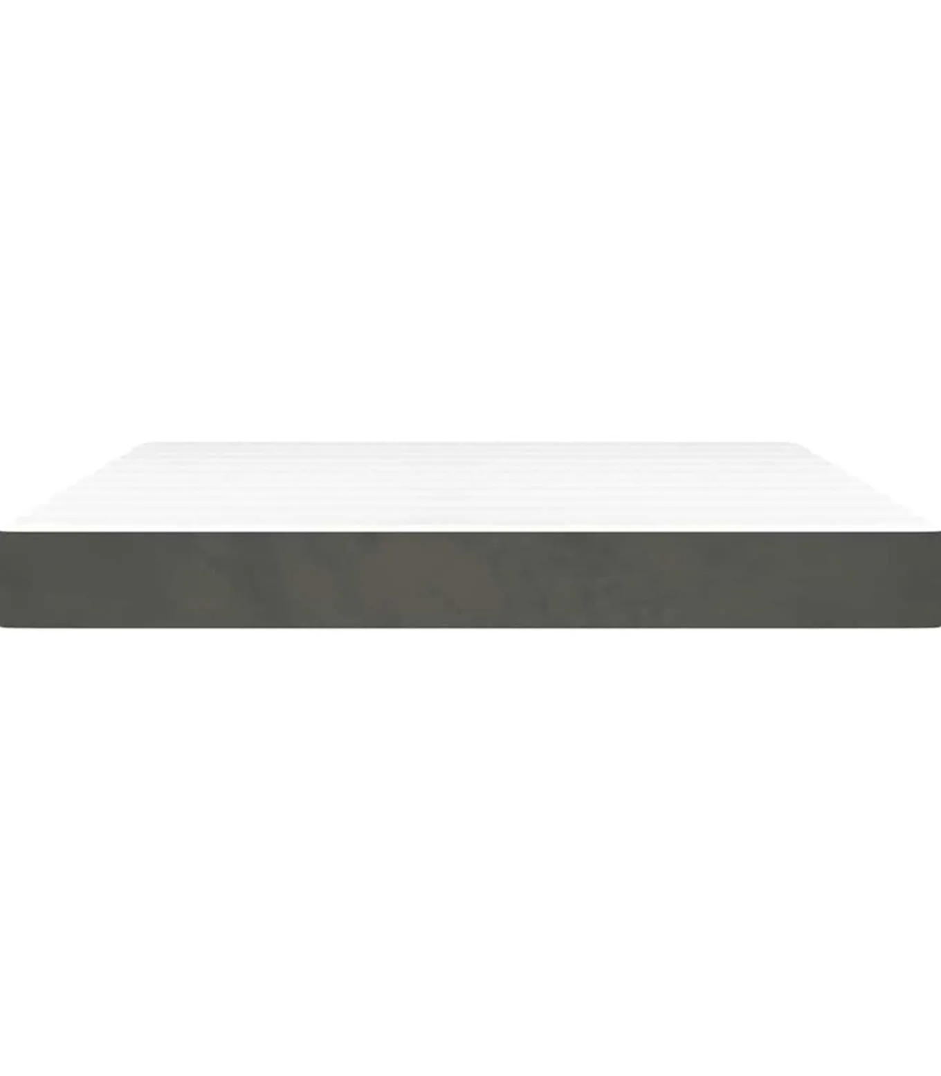 Pocketveringmatras 160x220x20 cm fluweel donkergrijs