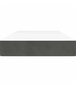 Pocketveringmatras 80x210x20 cm fluweel donkergrijs
