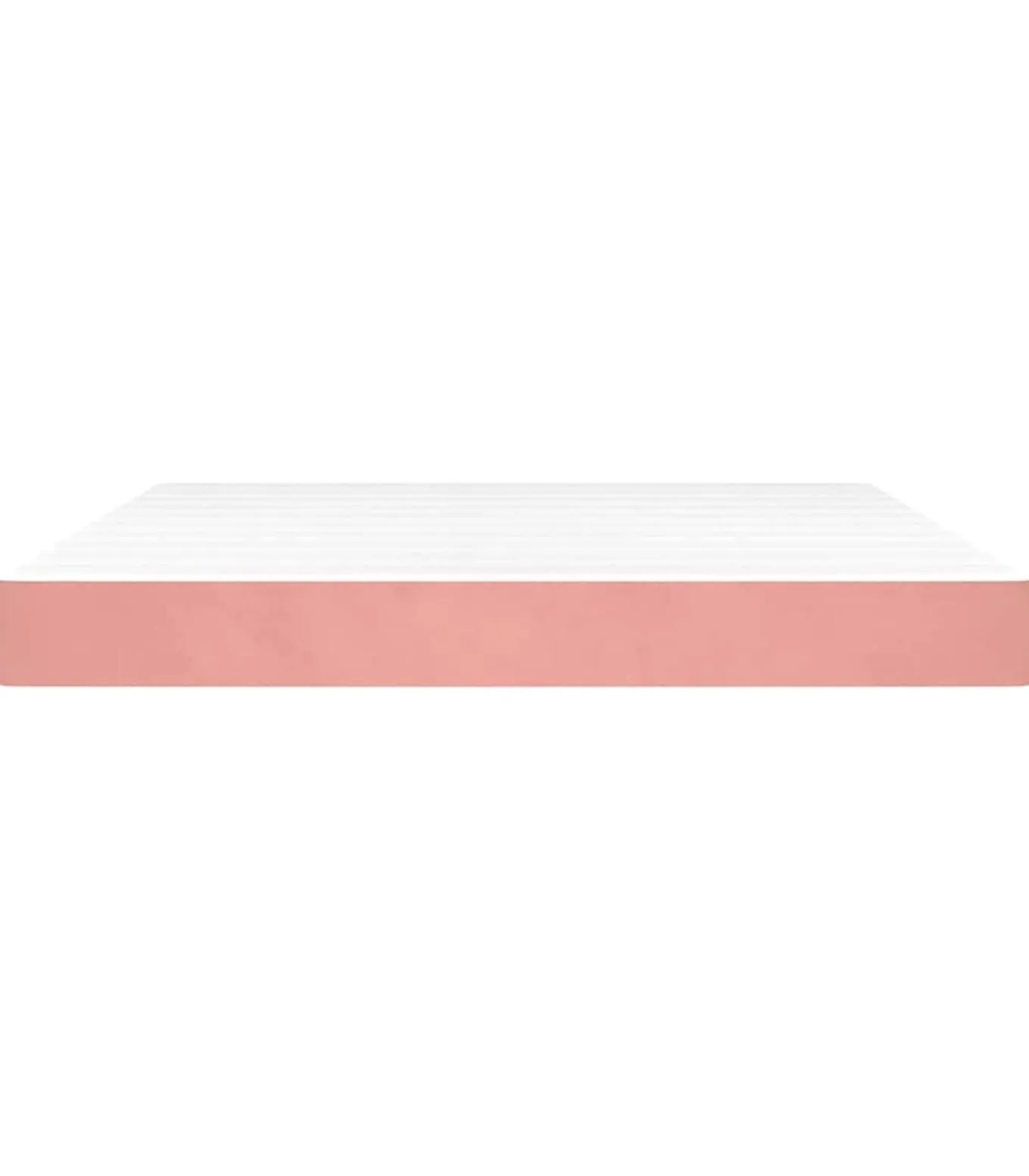 Pocketveringmatras 160x220x20 cm fluweel roze