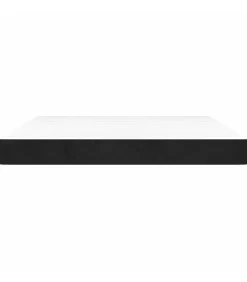 Pocketveringmatras 160x210x20 cm fluweel zwart