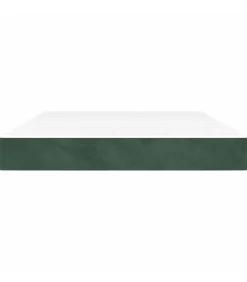 Pocketveringmatras 140x220x20 cm fluweel donkergroen