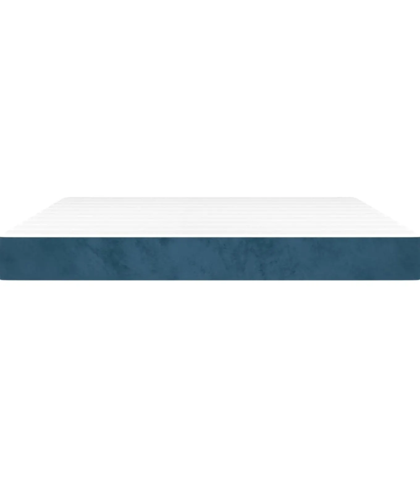 Pocketveringmatras 180x200x20 cm fluweel donkerblauw