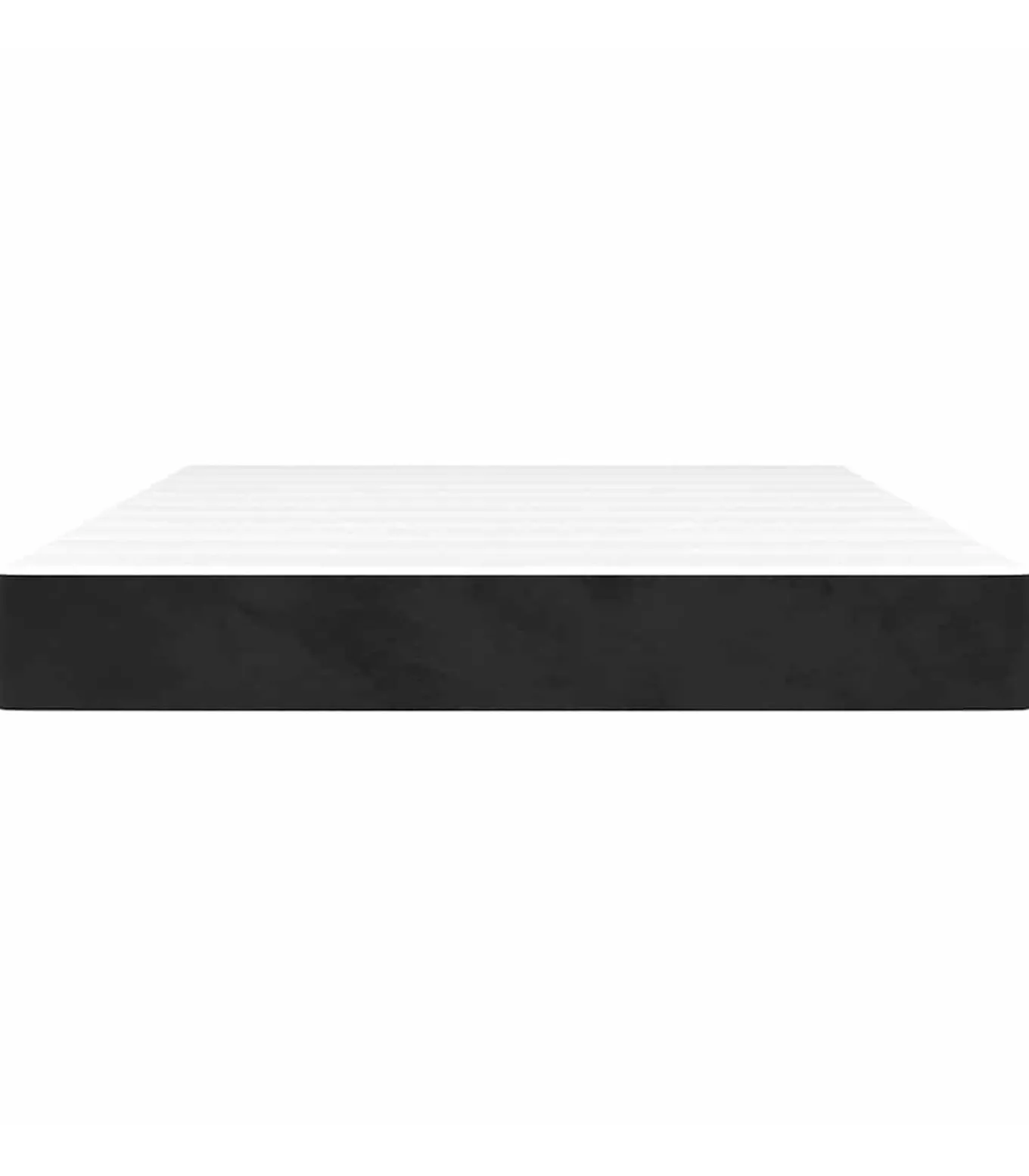 Pocketveringmatras 140x220x20 cm fluweel zwart