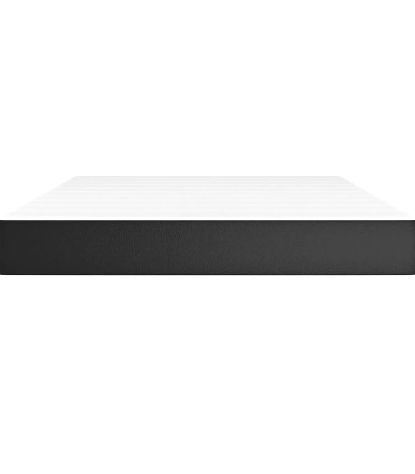 Pocketveringmatras 140x190x20 cm kunstleer zwart