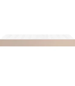Pocketveringmatras 120x190x20 cm kunstleer cappuccinokleurig