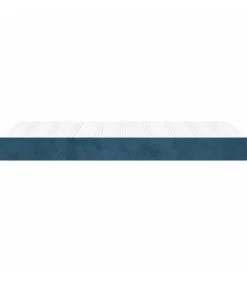 Pocketveringmatras 80x210x20 cm fluweel donkerblauw