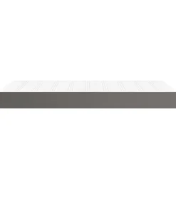 Pocketveringmatras 90x190x20 cm kunstleer grijs