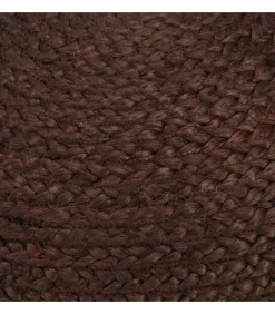 Poef handgemaakt 40x45 cm jute bruin