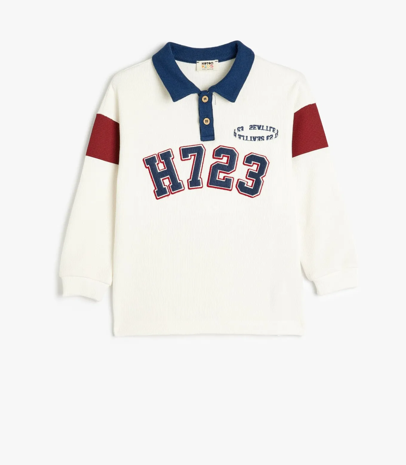 Polokraag geborduurd Sweatshirt