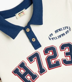 Polokraag geborduurd Sweatshirt