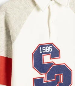 Polokraag Met drukwerk Sweatshirt