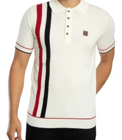 Poloshirt Met Gebreid Paneel