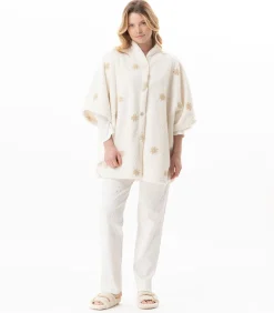 Poncho met knopen en motief ESSENTIEL 178